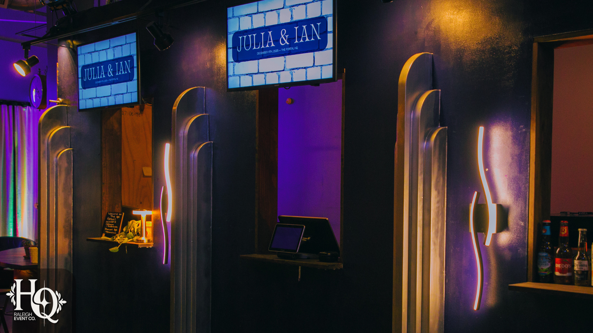 Wedding lighting at The Portal HQ Raleigh